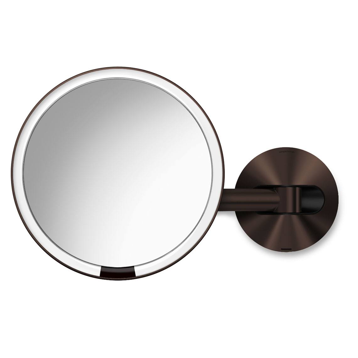 simplehuman Wall Mount Sensor Makeup Mirror Dark Bronze Steel WGL1s