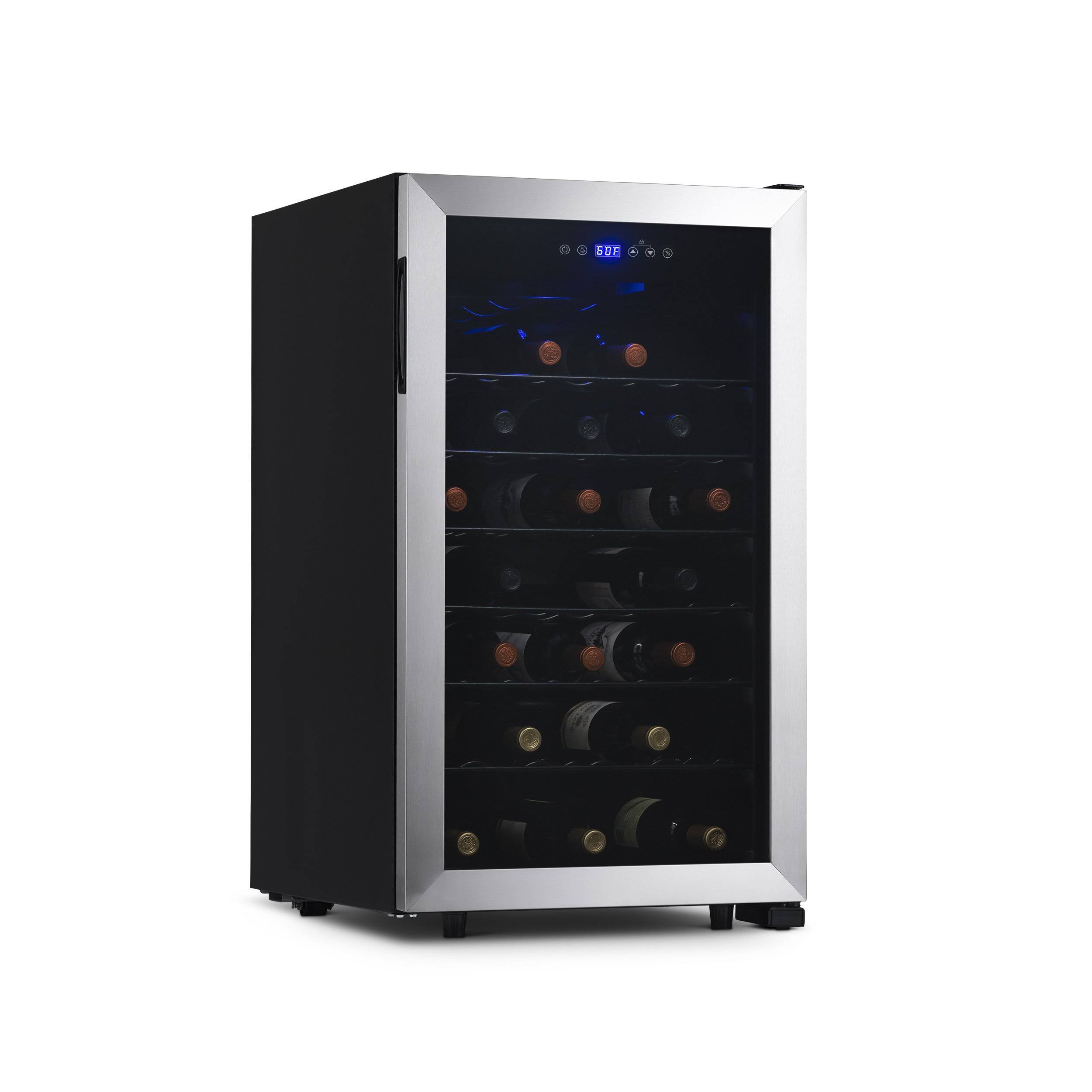 Freestanding 50 Bottle Wine Fridge in Stainless Steel WGL1s