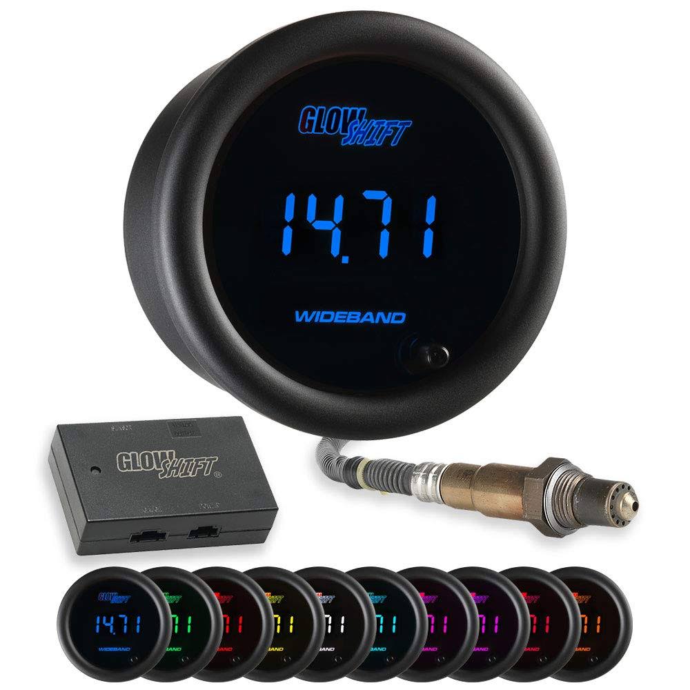 GlowShift 10 Color Digital Wideband Air/Fuel Ratio Gauge - WGL-1-s