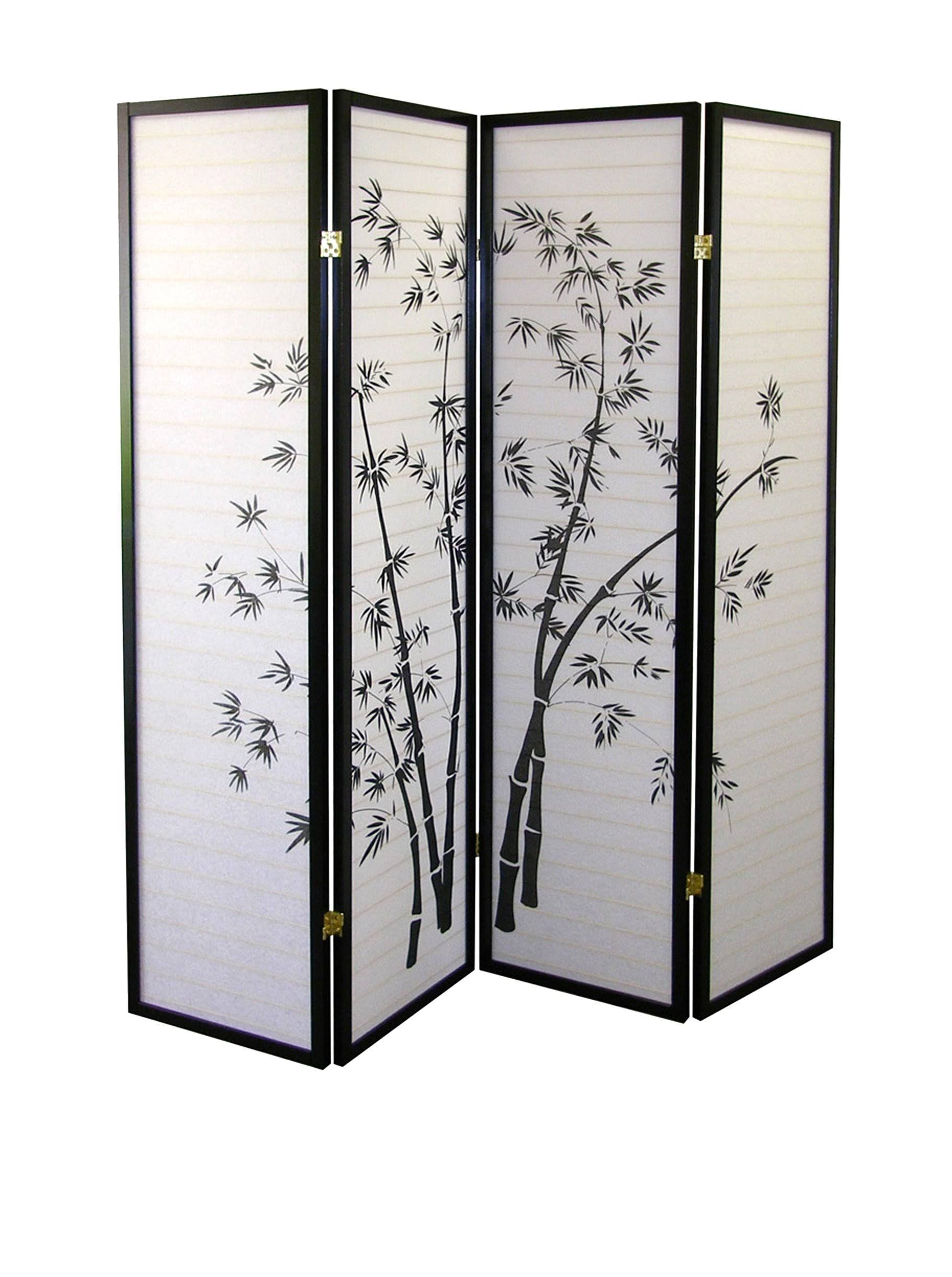 4Panel Room Divider Bamboo WGL1s