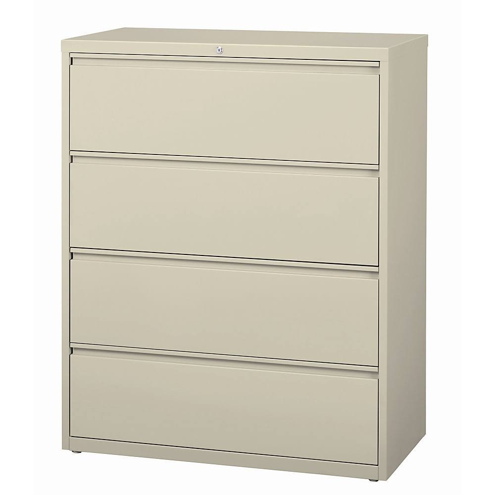 WorkPro 42inch W 4Drawer Metal Lateral File Putty petsdu