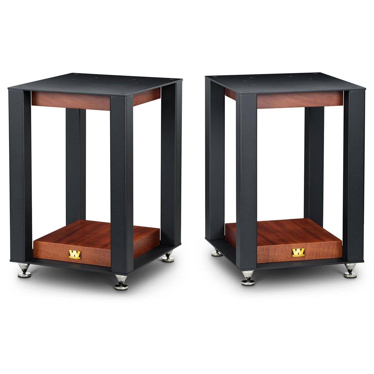 Wharfedale Linton Speaker Stands (Pair) Red Mahogany - WGL-1-s