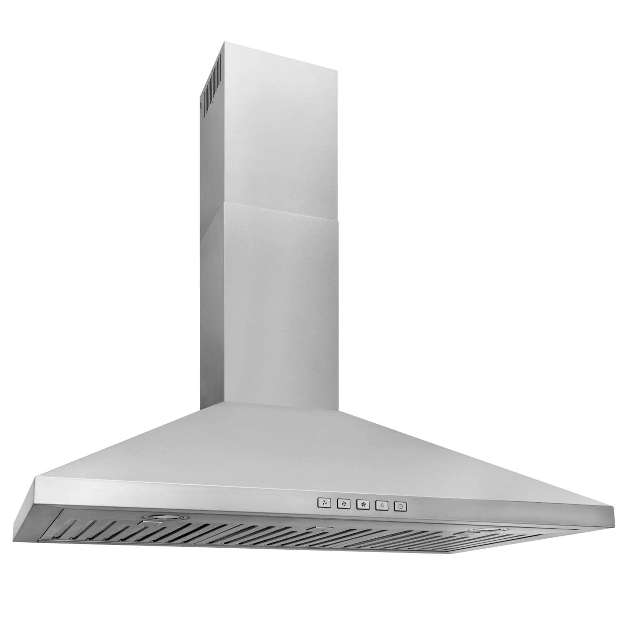 Broan Nutone 36Inch Convertible WallMount Pyramidal Chimney Range Hood 450 Maximum CFM