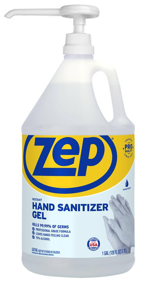 Zep 128oz Hand Sanitizer Bottle Gel WGL1s