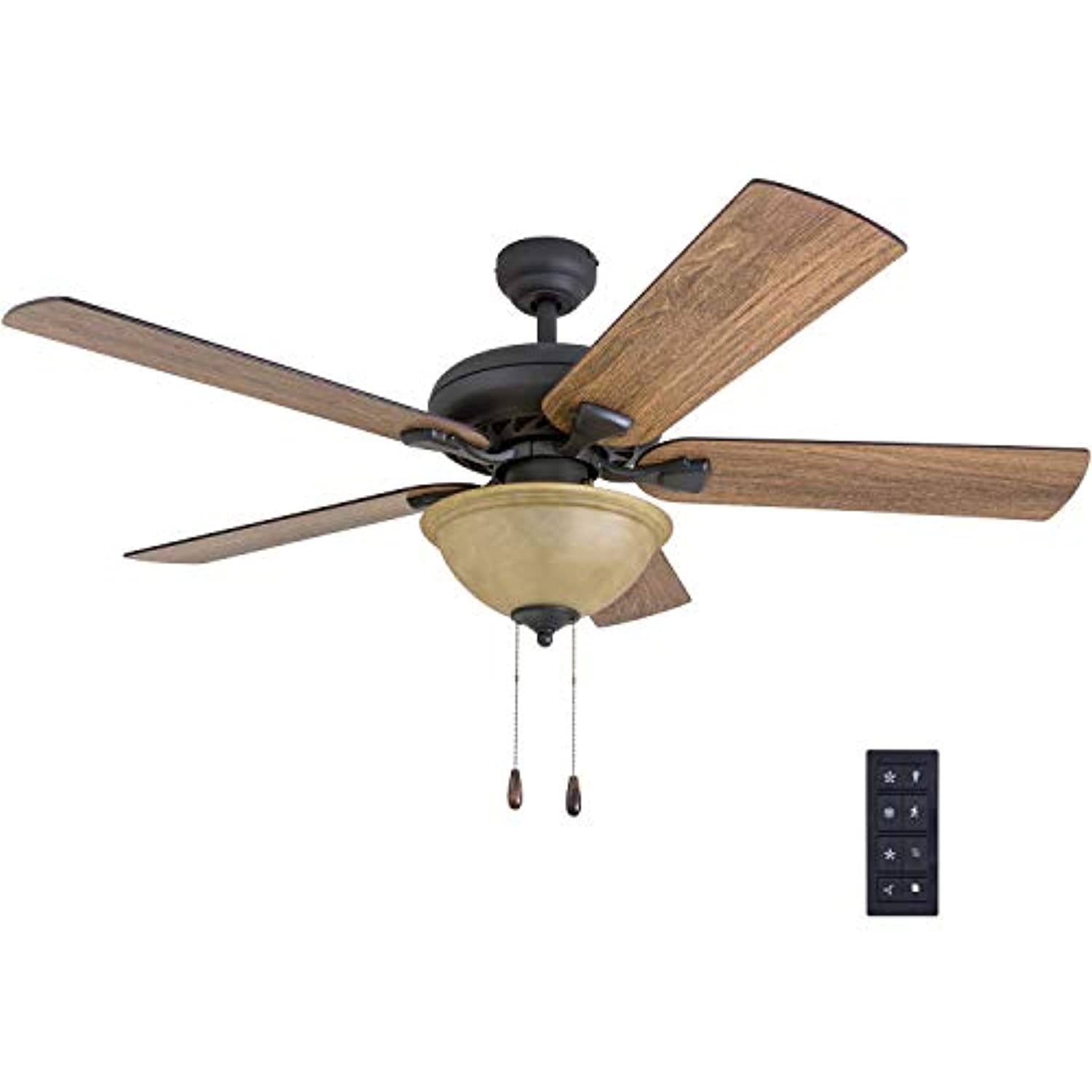 Prominence Home Black Mountain Farmhouse 52 Aged Bronze Ceiling Fan