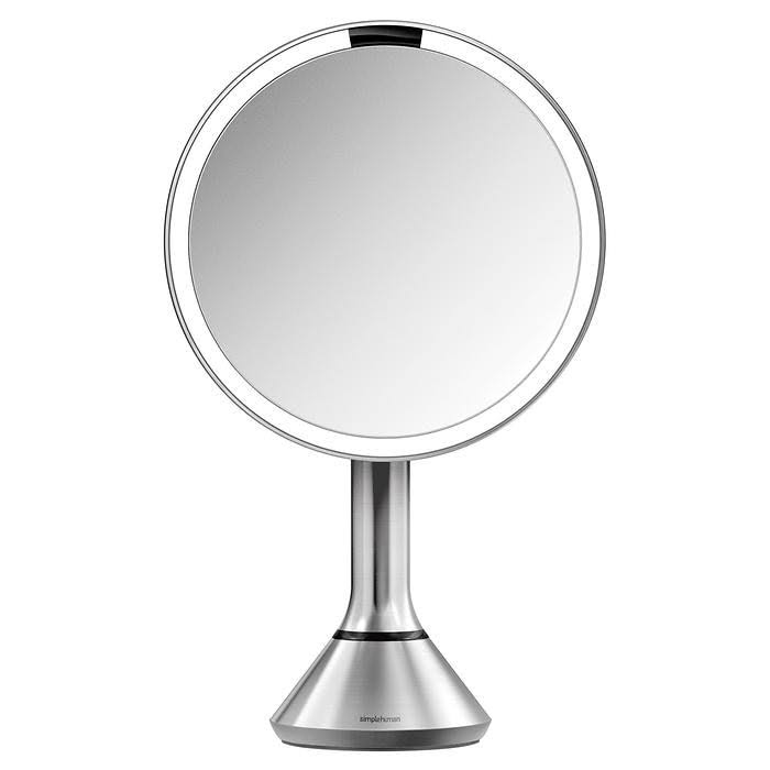 simplehuman 8” Round Sensor Mirror with 5X and 10x Magnification WGL1s