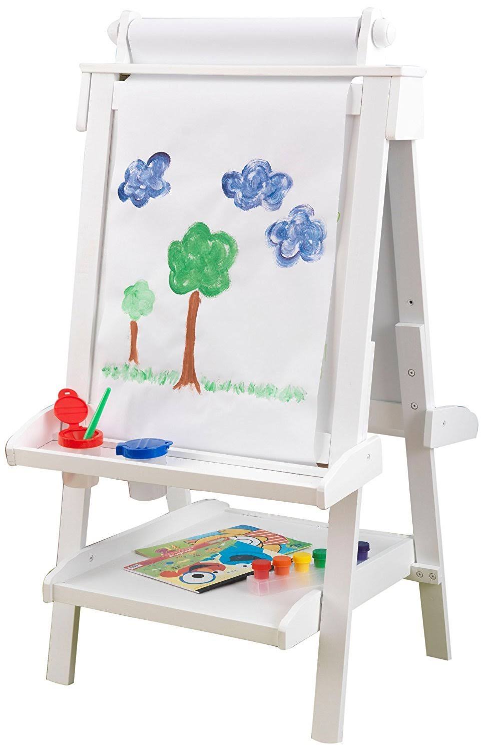 Kidkraft Deluxe Wooden Easel White WGL1s