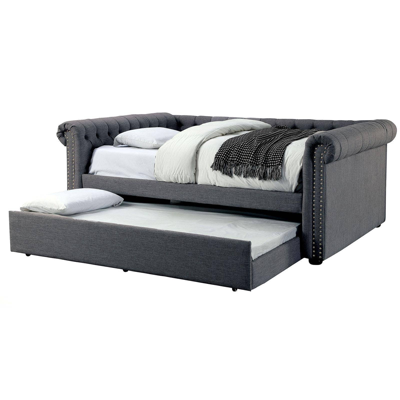 Leanna Gray Queen Trundle Daybed - WGL-1-s