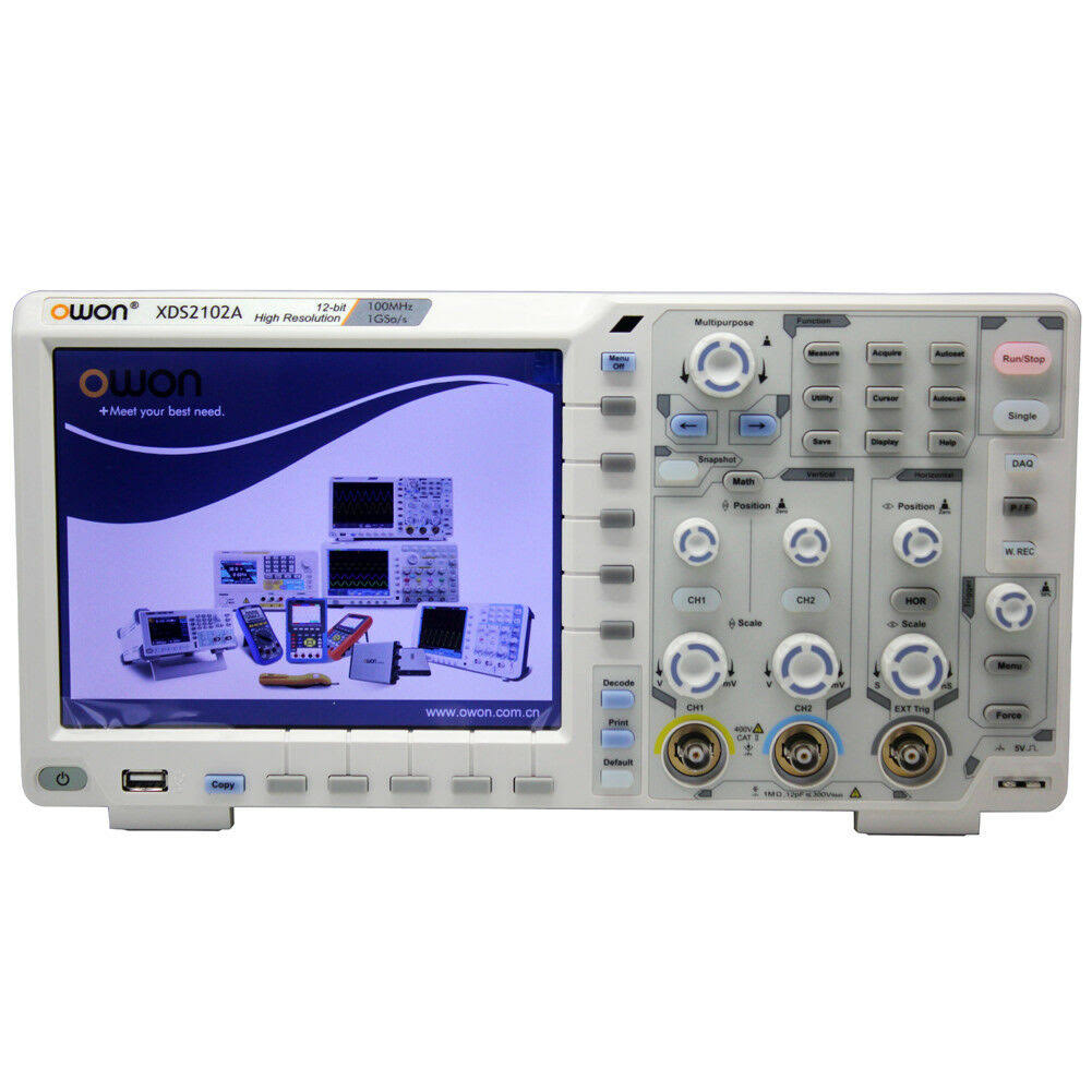Owon XDS2102A 100MHz 12 Bits 20m High Resolution ADC Digital