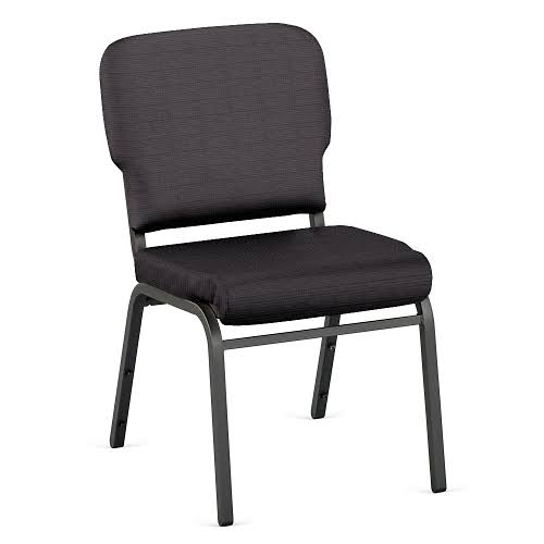 NBF Signature Series Solid Upholstery Armless Wingback Stack Chair