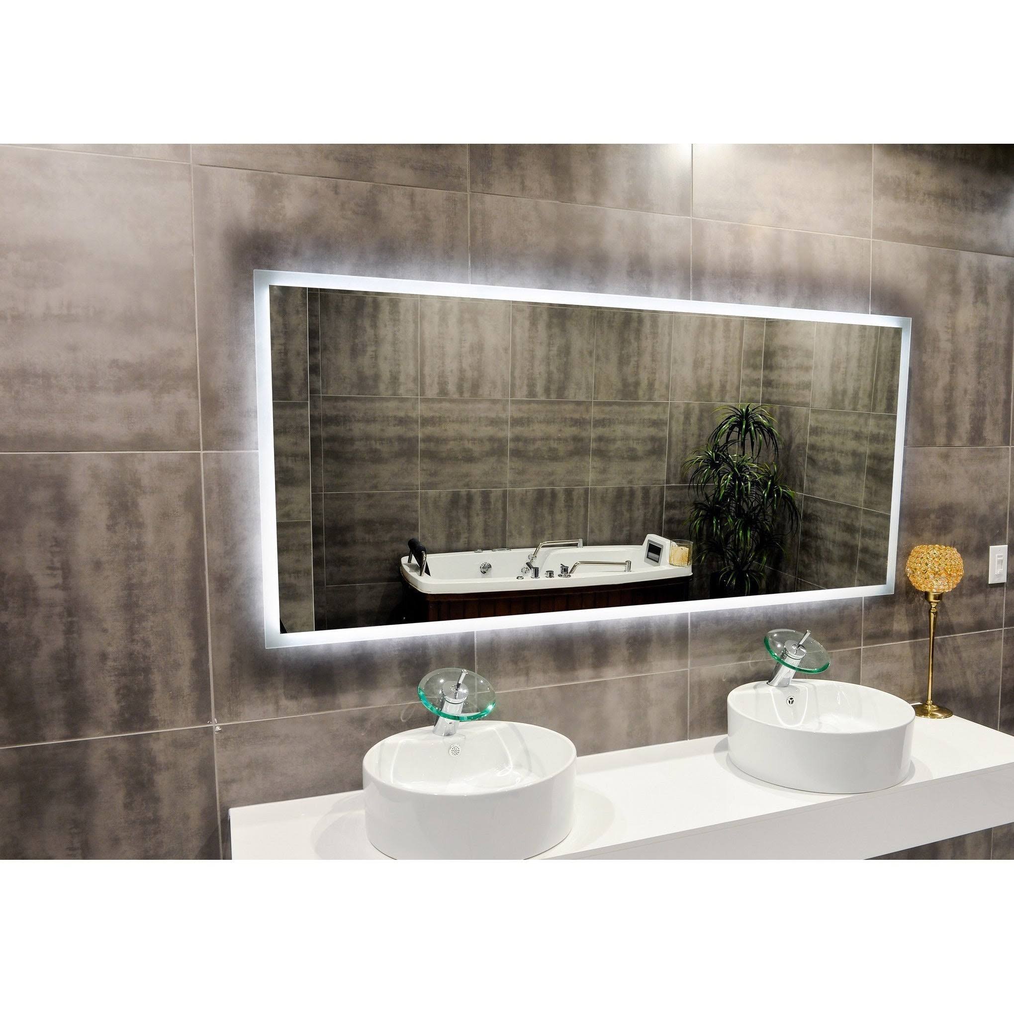 Paris Mirror Rectangle Bathroom Mirror with LED Backlights WGL1s