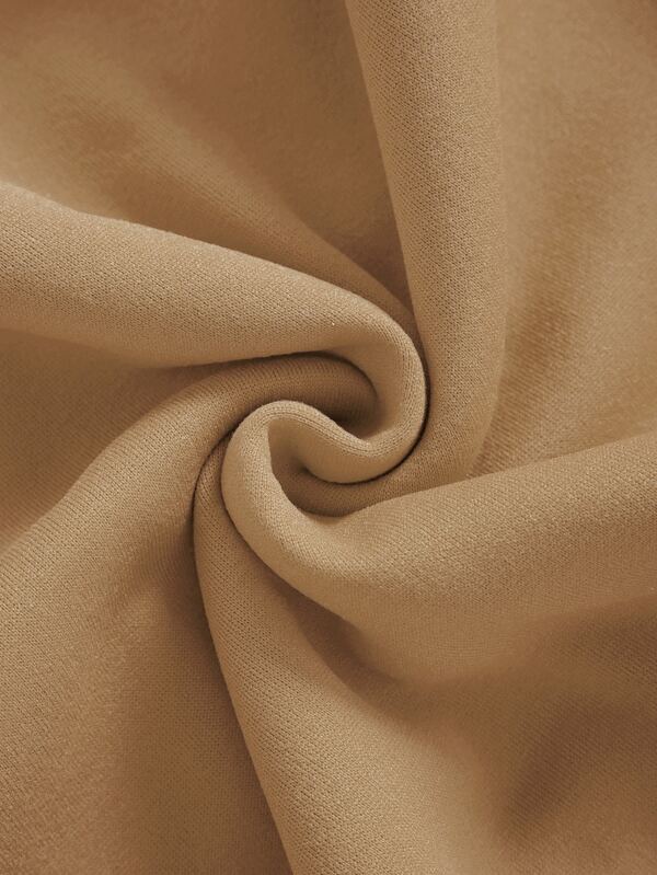 Men Kangaroo Pocket Drawstring Thermal Hoodie