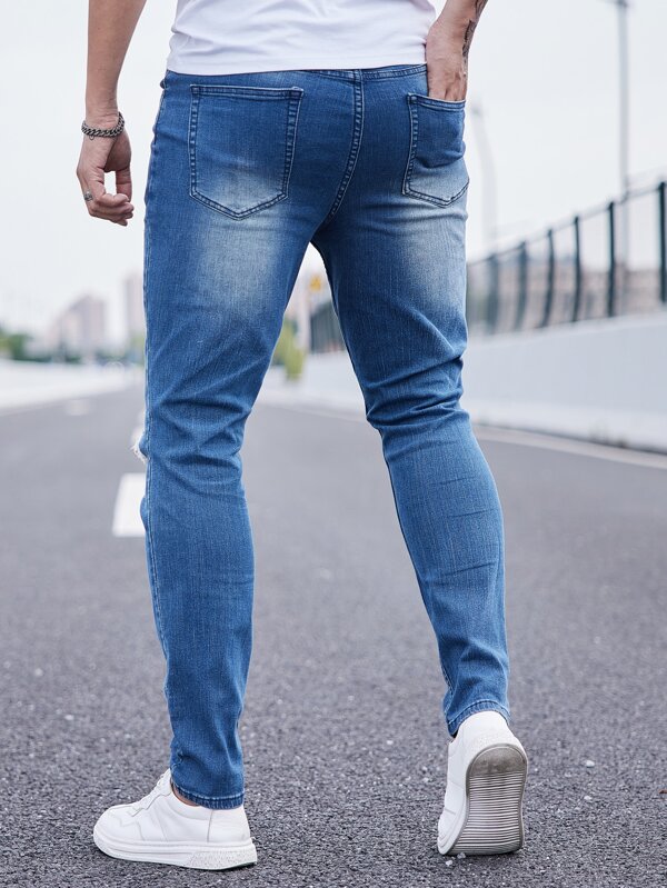 Men Ripped Skinny Jeans
