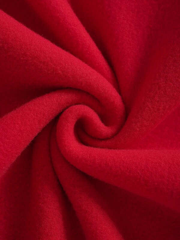 Men Drawstring Thermal Lined Hoodie