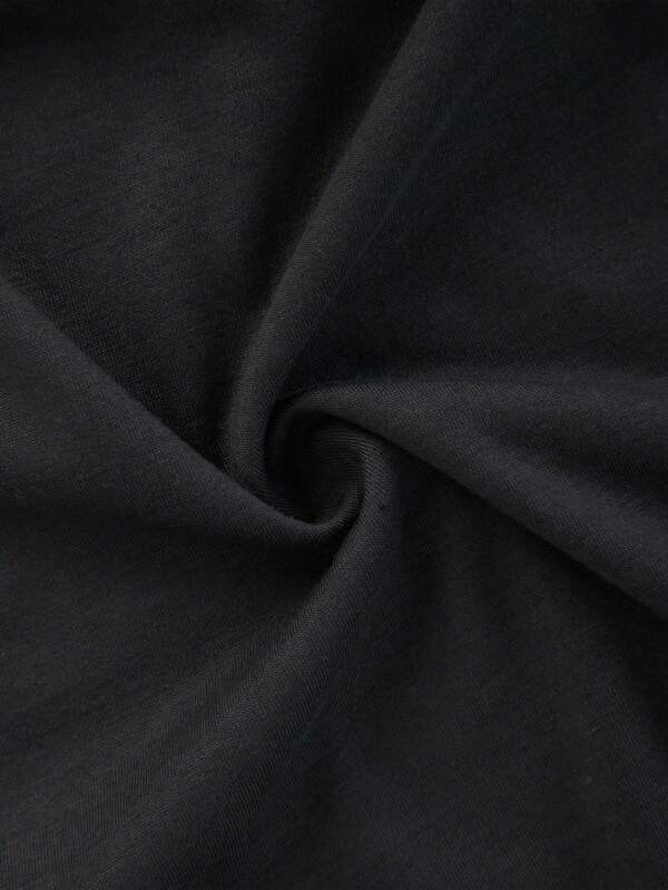 Mushroom And Letter Graphic Tee