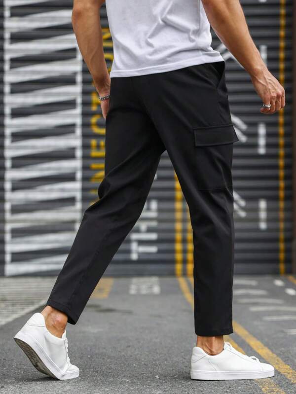 Mode Men Flap Pocket Side Cargo Pants