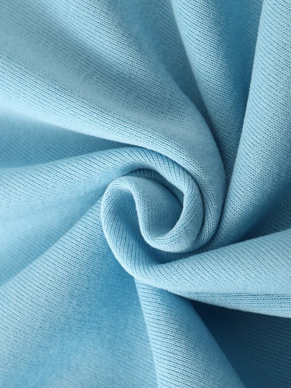 Men Kangaroo Pocket Drawstring Thermal Hoodie