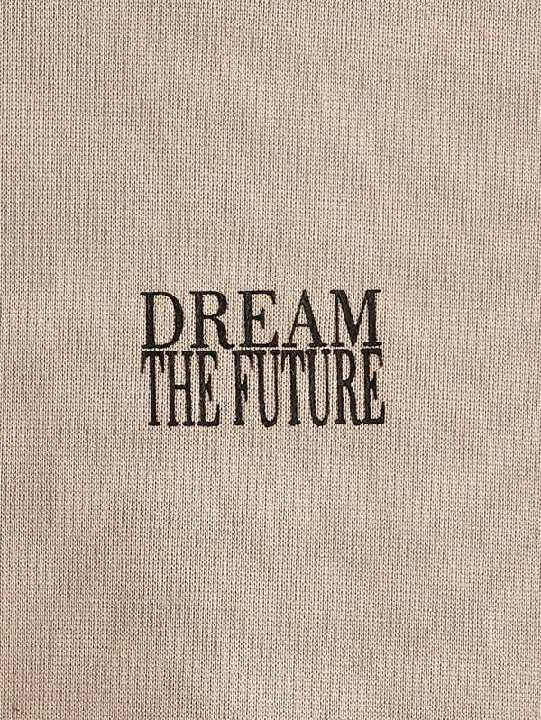 Men Letter Graphic Drawstring Hoodie