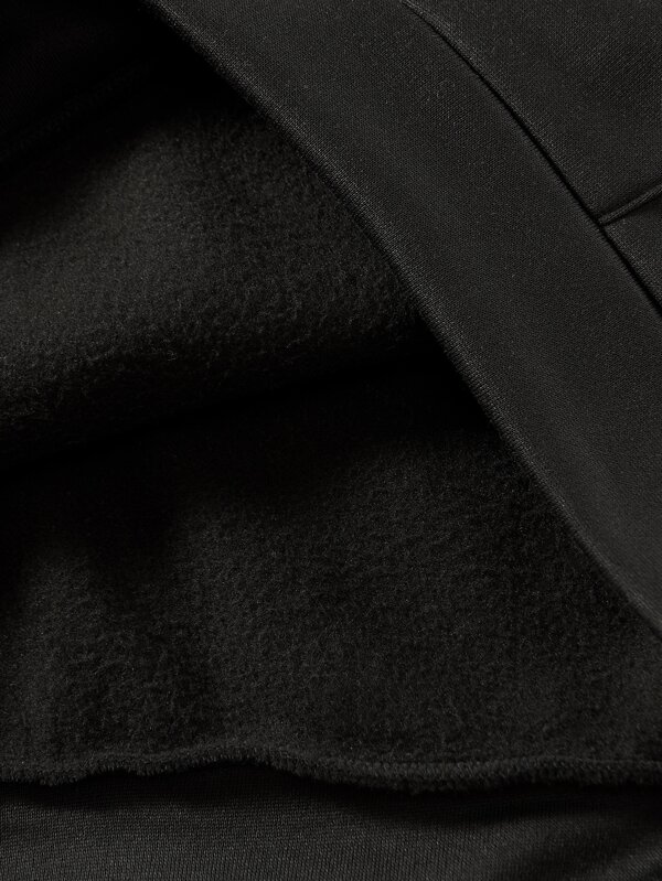 Basics Men Kangaroo Pocket Drawstring Thermal Hoodie