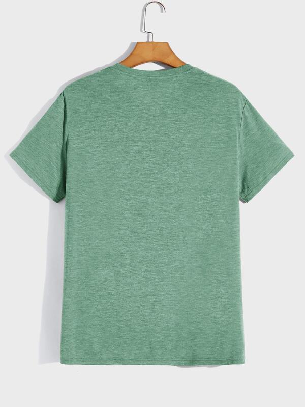 RSRT Men Tropical Print Drop Shoulder Tee