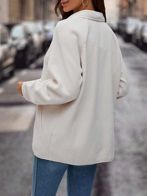 Slant Pocket Button Front Coat