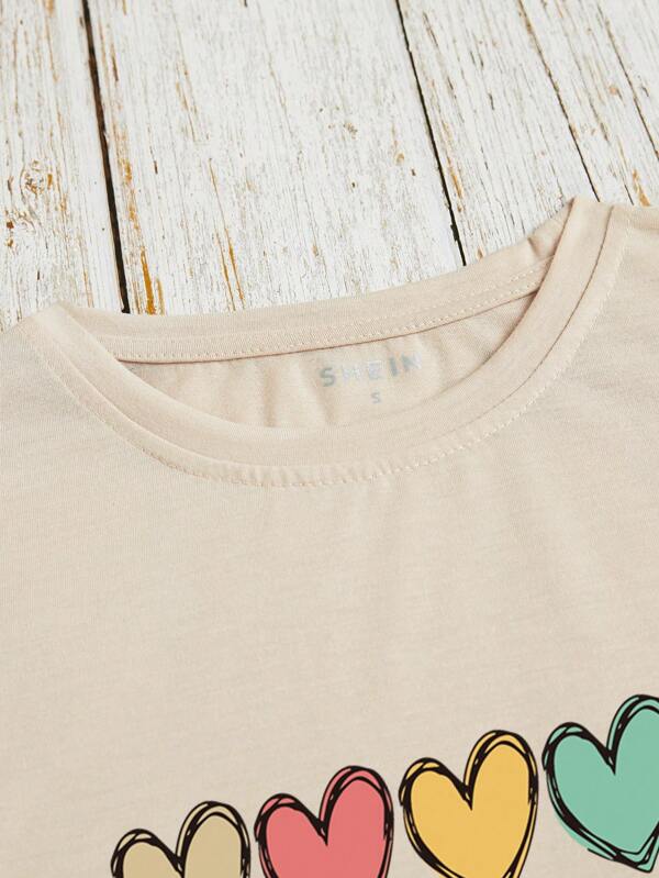 Heart And Letter Graphic Tee