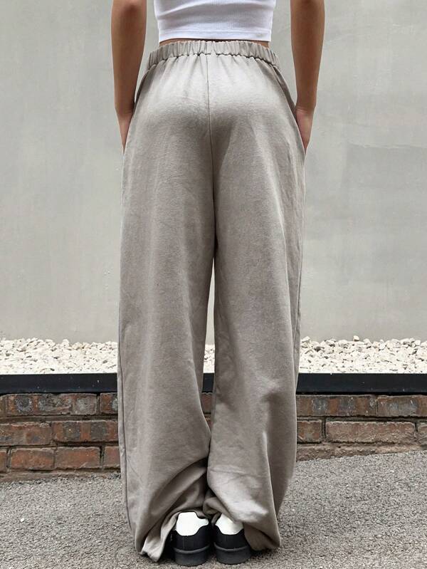 Solid Slant Pocket Sweatpants