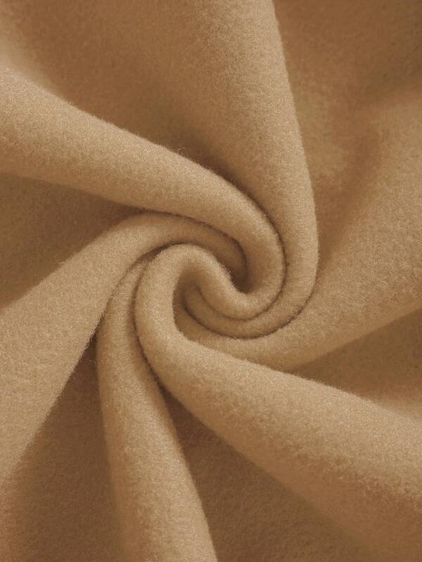 Men Kangaroo Pocket Drawstring Thermal Hoodie