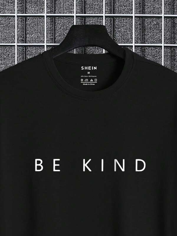 Men Letter Graphic Tee