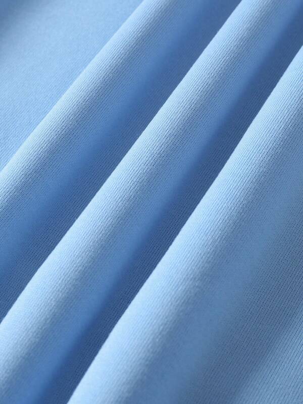 Men Plus Kangaroo Pocket Drawstring Thermal Lined Hoodie