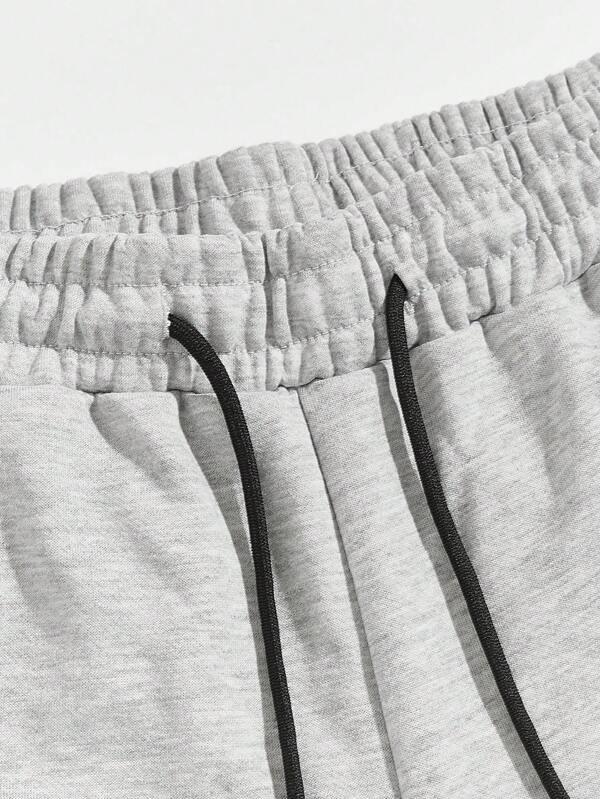 Sporsity Men Letter Graphic Drawstring Waist Sweatpants