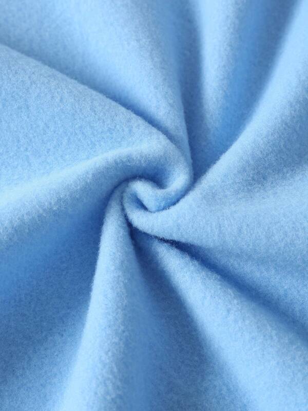 Men Plus Kangaroo Pocket Drawstring Thermal Lined Hoodie