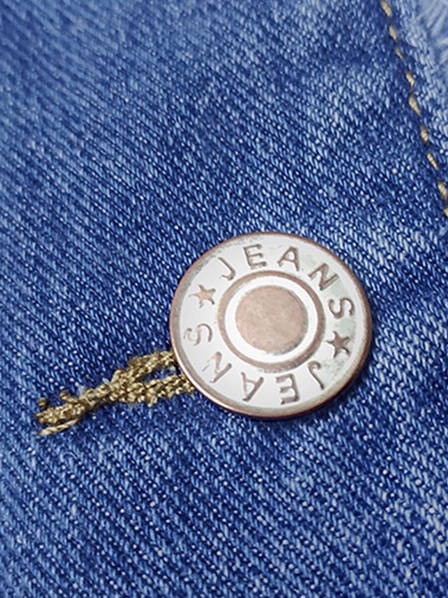 Women's Denim Jacket Outdoor clothing Button Plain Comfortable Streetwear Regular Fit Outerwear Long Sleeve Spring Blue S