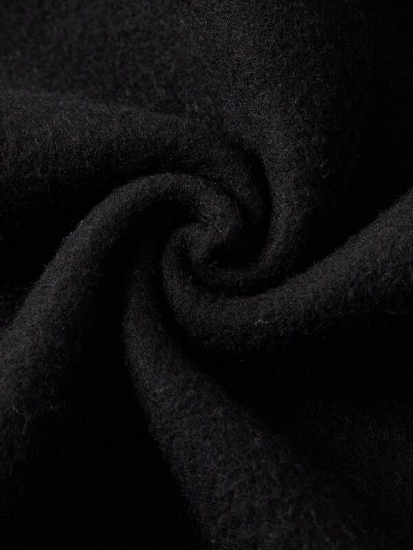 Men Plus Solid Thermal Lined Sweatshirt