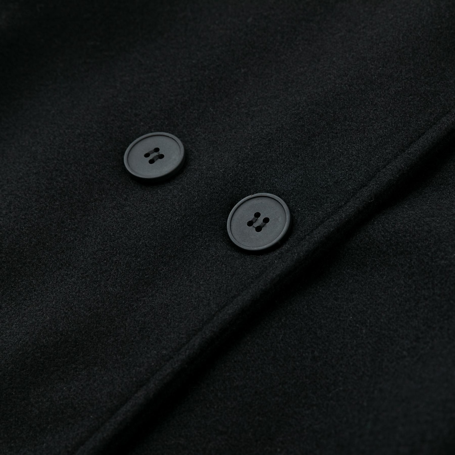 Women's Wool Blend Coat Witer Double Breasted Lapel Pea Coat Fall Crop Over Coat Windproof Warm Jacket Long Sleeve