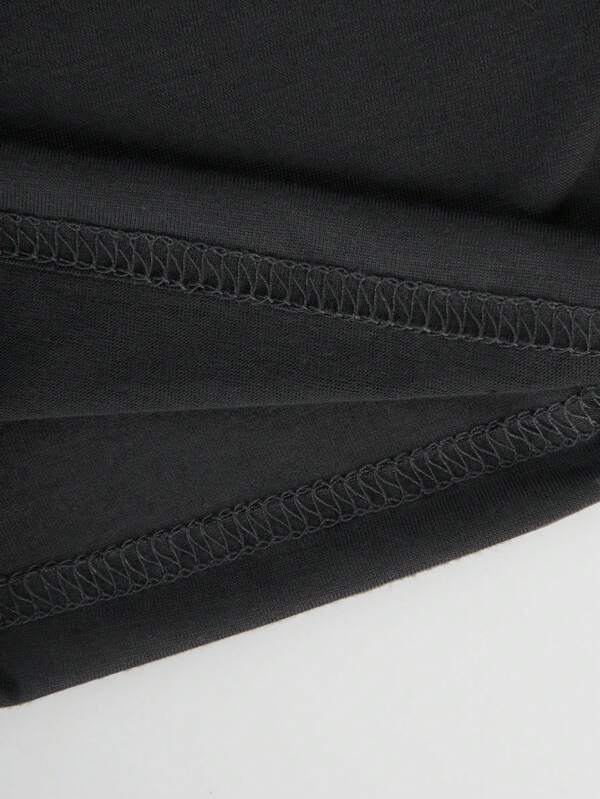 Mushroom And Letter Graphic Tee