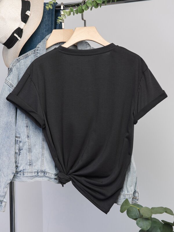 Plants And Slogan Graphic Tee