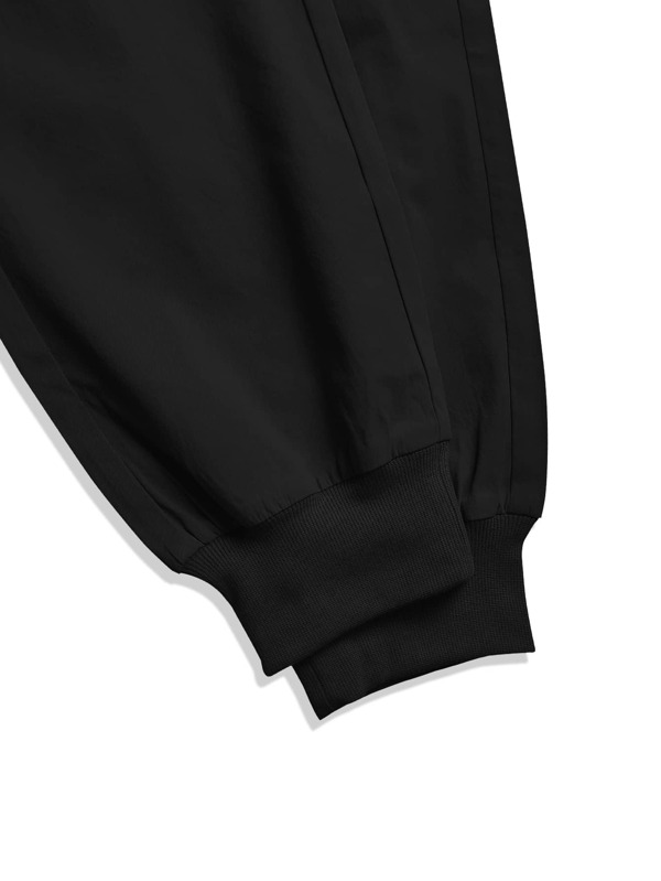 Men Drawstring Waist Cargo Pants