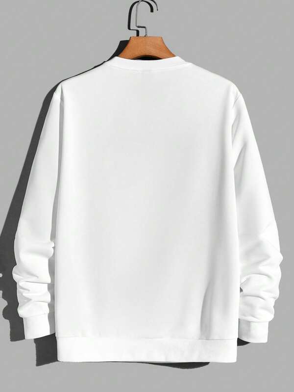 Sporsity Men Letter Graphic Sweatshirt