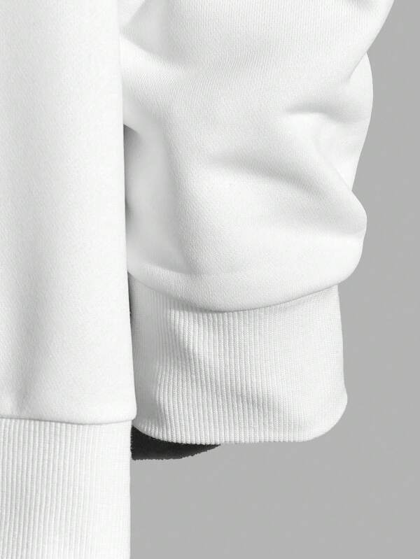 Sporsity Men Letter Graphic Sweatshirt