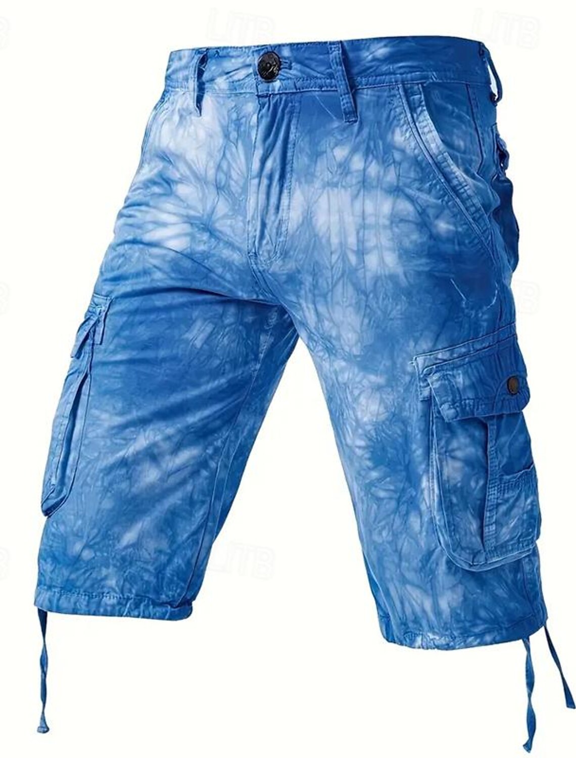 Men's Cargo Shorts Casual Shorts Zipper Pocket Tie Dye Breathable Soft Casual Weekend Fashion Streetwear