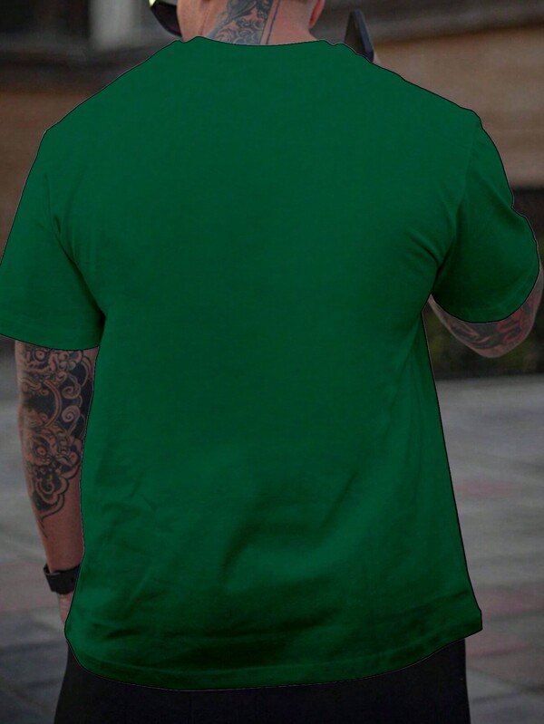 Men Slogan Graphic Tee