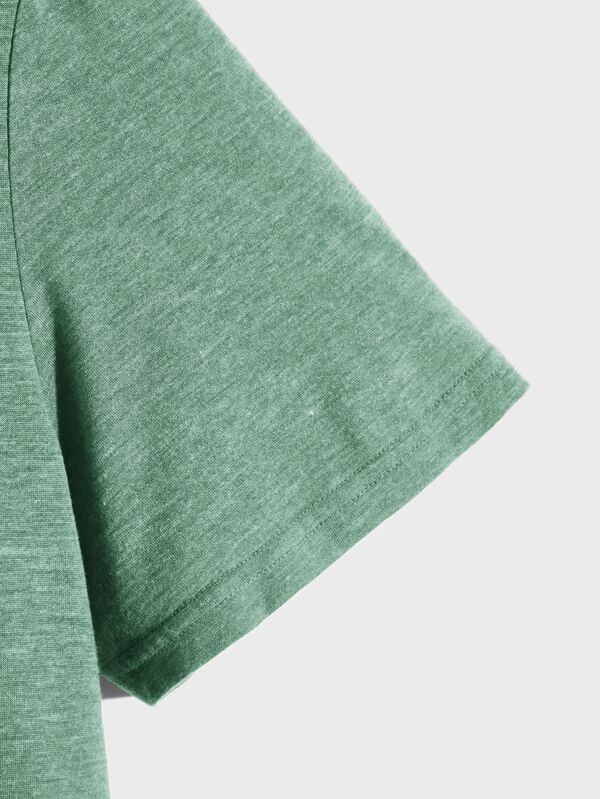 RSRT Men Tropical Print Drop Shoulder Tee