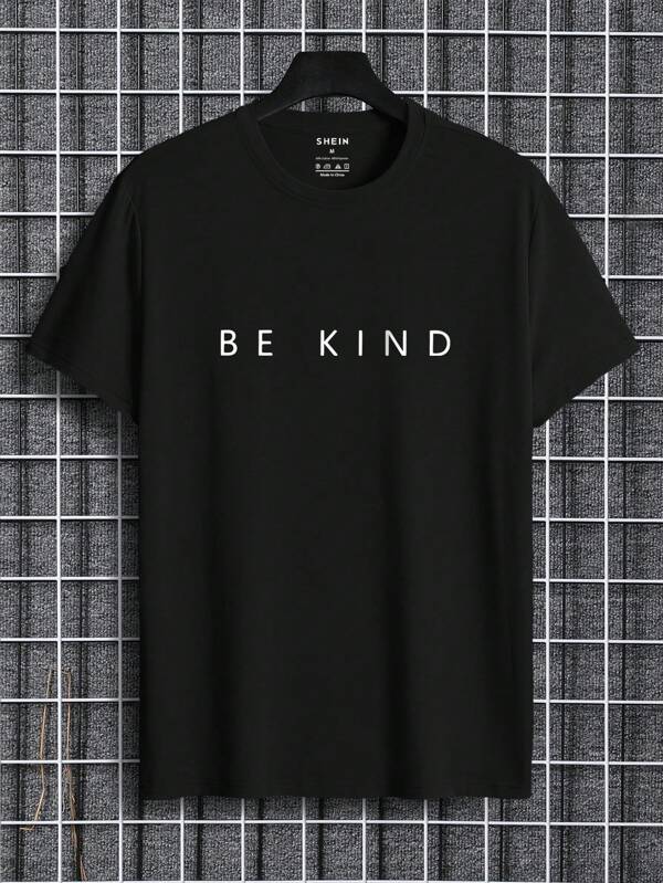 Men Letter Graphic Tee