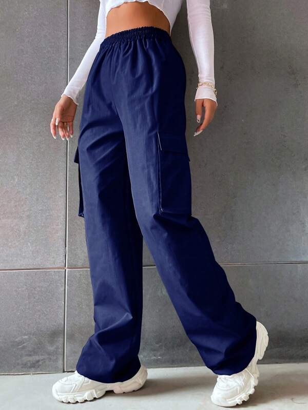 Flap Pocket Side Cargo Pants