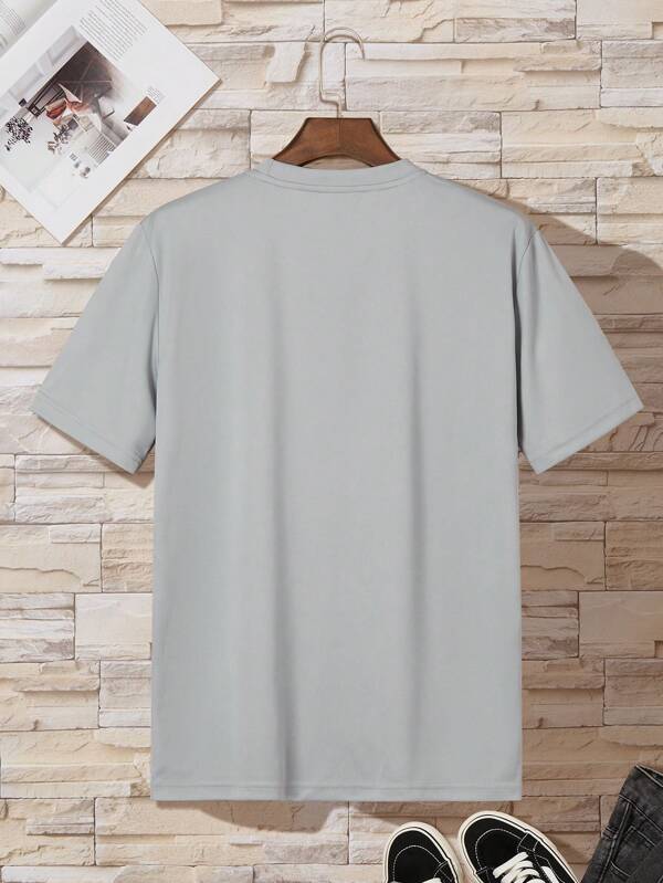 Men Astronaut And Letter Graphic Tee