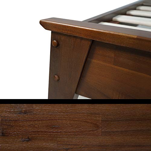 Acacia Kaylin 14 Inch Wood Platform Bed, Bed Frame with Headboard