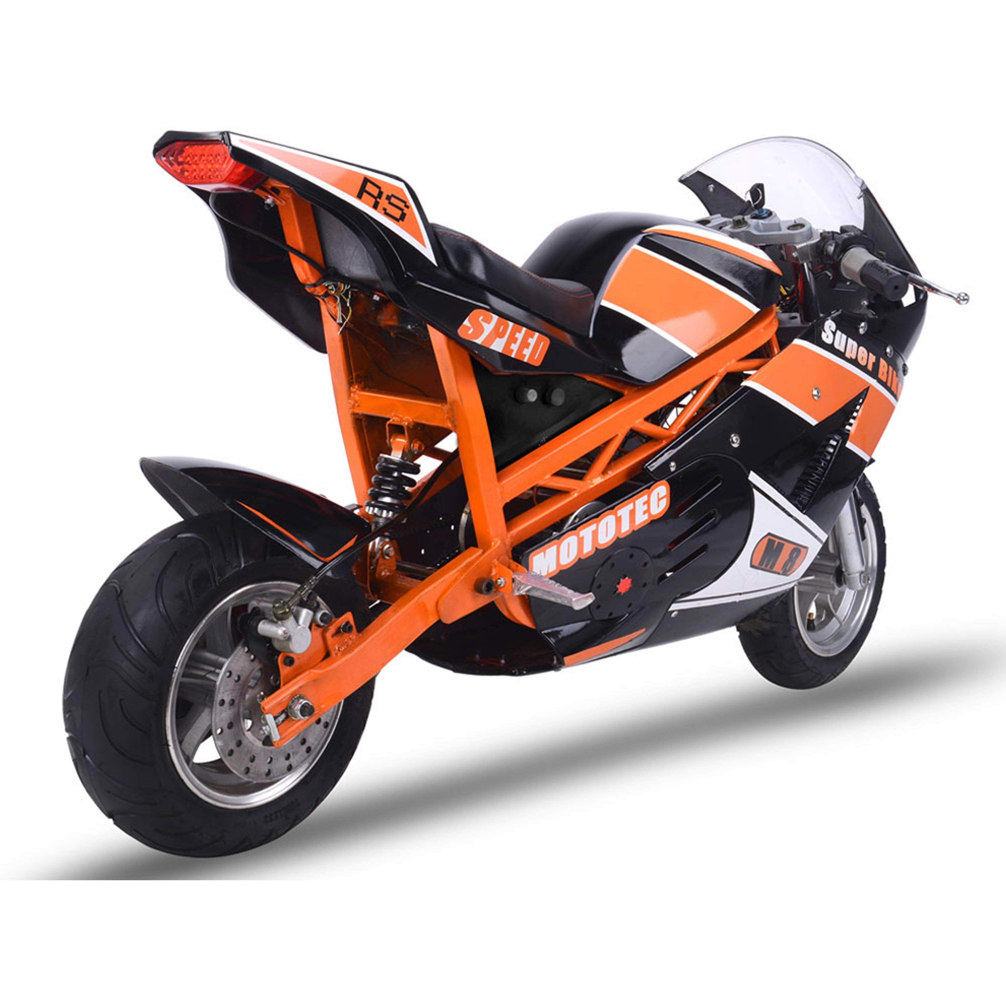 MotoTec 48v 1000w Electric Superbike Black