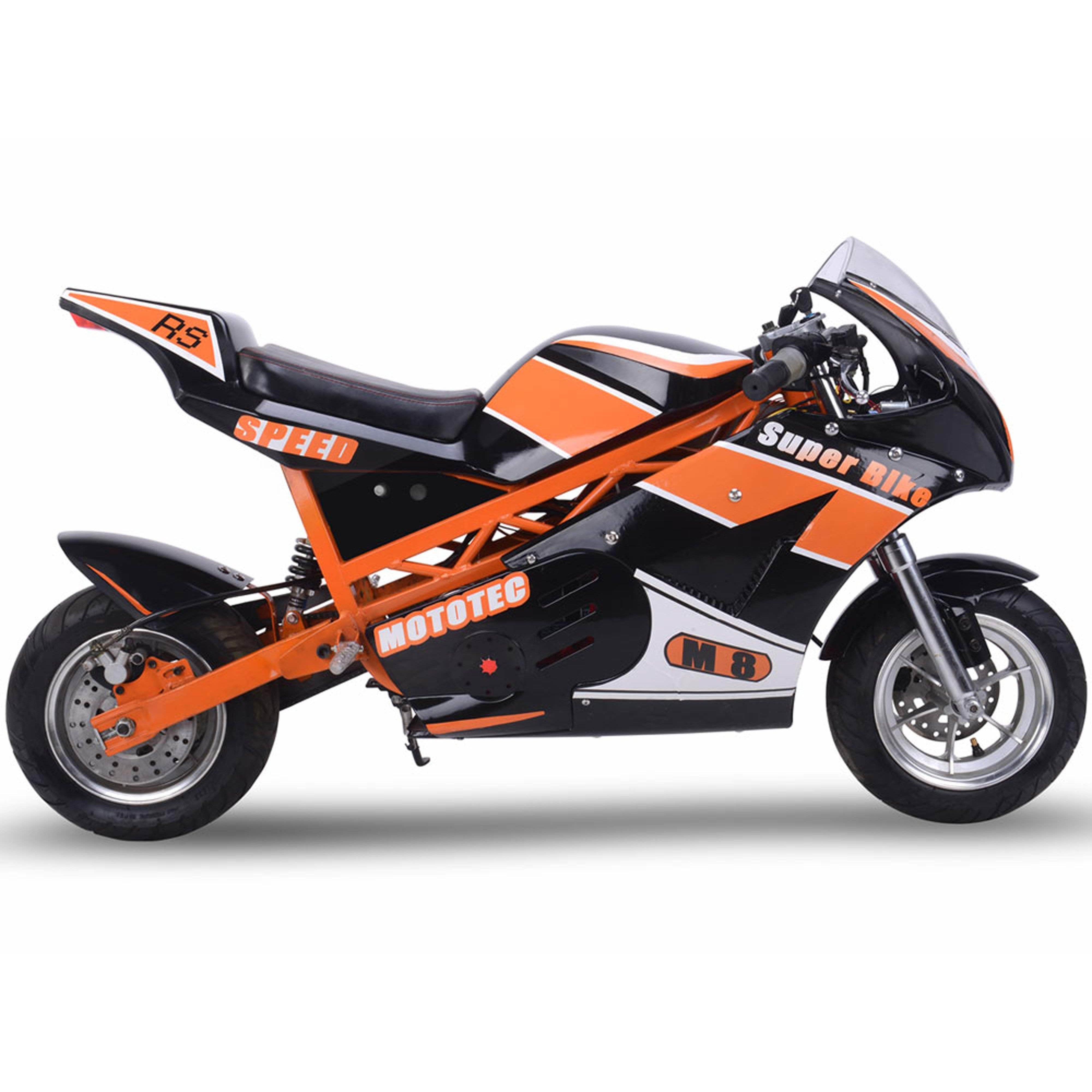MotoTec 48v 1000w Electric Superbike Black