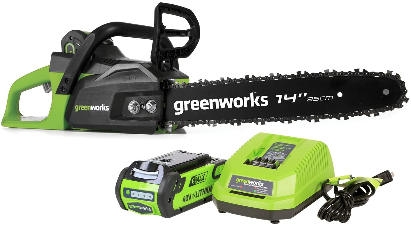 14-Inch 40V Cordless Chainsaw, 2.0 AH 